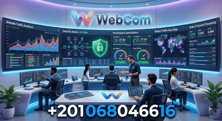 تصميم المواقع الإلكترونية باحترافية مع شركة WebCom