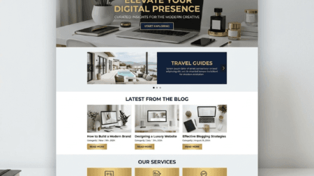 تصميم موقع على blogger