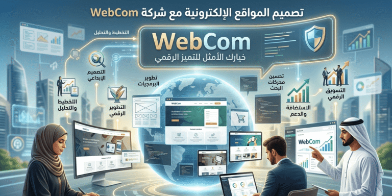 تصميم المواقع الإلكترونية  مع شركة WebCom